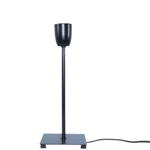 Velador sin pantalla negro altura 25cm